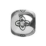 Silber mit Blüte und Zirkonia 