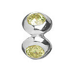 Silber mit Zirkonia, grün (2) 