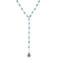 Muja Juma y-Kette Amazonit, türkis, Silber