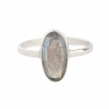 Muja Juma Ring Labradorit, oval, silber