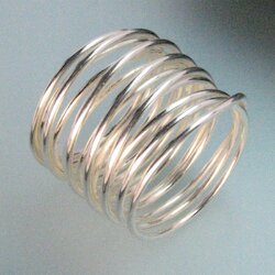 Mystic Maya Spiral-Ring, breit