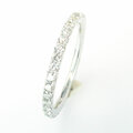 Diamant-Memoire Ring, 750 WG, 0,73ct TW vsi, Gr.51