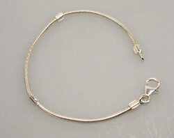Silberarmband Karabiner, 