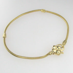 Vergoldetes Silberarmband mit Blumenverschluss,