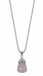 Petite Schmuck Kette sy. Rosenquarz, 50cm