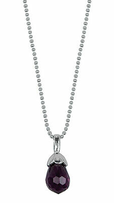 Petite Schmuck Kette sy. Amethyst, 50cm
