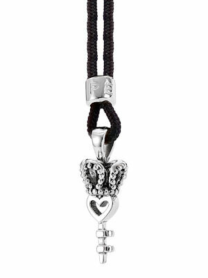 Petite Kette Stoffband mit Schlüssel
