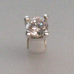 Silber mit Zirkonia (P 3) Ring, 