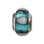 Muranoglas blau grau 