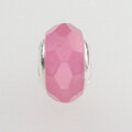 Muranoglas pink facettiert, milchig 