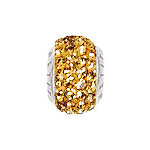 Bead Kristall pavé goldfarbend 