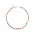 Quinn Kugelkette bicolor, silber/roségold