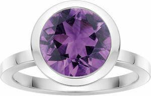 Quinn Ring Colors, Amethyst/Silber, 12mm