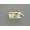 Quinn Ring bicolor 585/14kt Gold mit Diamanten