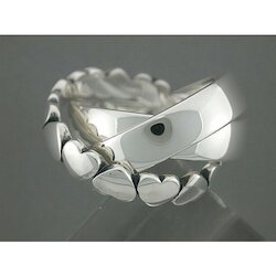 Quinn Ring Triologie Herzen, silber