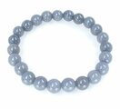 Elastisches Armband Jade, blaugrau