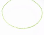 Edelsteinkette Peridot facettiert, extra fein