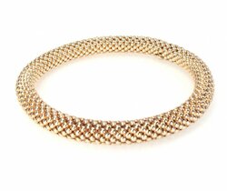 Elastik-Armband, 925 Silber, rosévergoldet