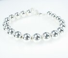 Silberpfeil Armband Kugeln groß, Silber