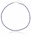 Collier Lapislazuli mit Silberperlen