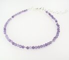 Armband Amethyst mit Silberperlen