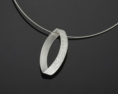 sim Schmuck Collier Sima, 50mm, Silber