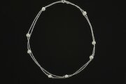 sim Schmuck Kette Christina's Pearls, lang, Perle, Silber