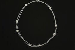 sim Schmuck Kette Christina's Pearls, lang, Perle, Silber