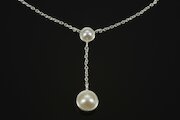 sim Schmuck Kette Christina's pearls, Perle, Silber