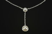 sim Schmuck Kette Christina's pearls, Perle, Silber
