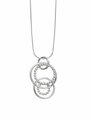 Sim Schmuck Kette Silver Balls, länglich, Silber