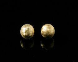sim Ohrstecker Balls, gold, 7mm