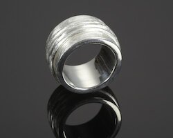 sim Schmuck Ring mit 3 Ringen, Silber