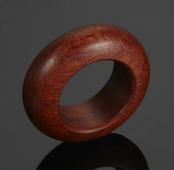 Sim Schmuck Ring Wood, Holz