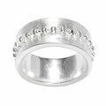 sim Schmuck Ring mit Kugelkette, Silber