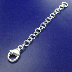 sim Schmuck Verlängerungskette, 7,5cm, Silber