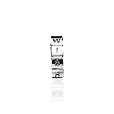Wish Bead schmal, silber