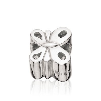 Wish Bead Schmetterling, silber