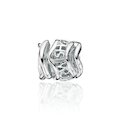 Wish Bead gewellt, silber