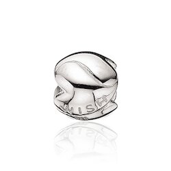Wish Bead Herzen, silber