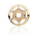Wish Button-Bead Stern mit Zirkonia, vergoldet